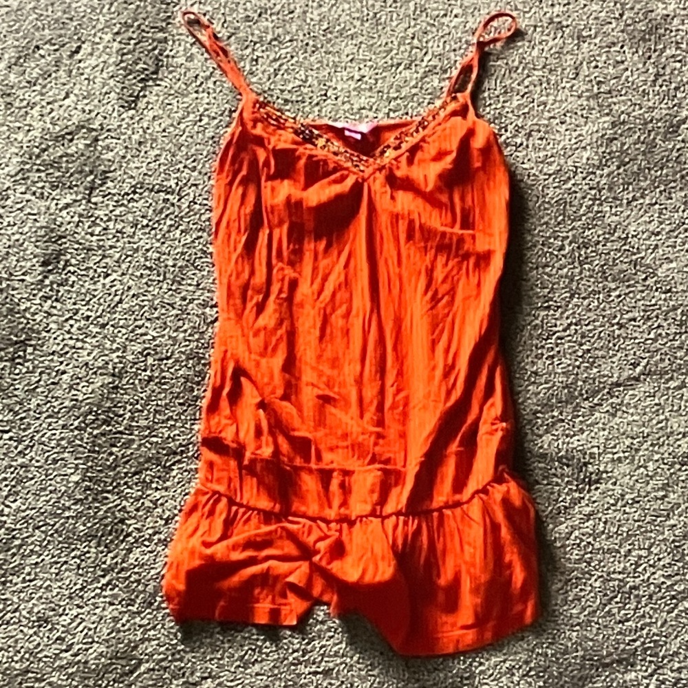 PINK Victoria's Secret Bright Orange Camisole
